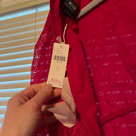 NWT size 2 Anthropologie Maeve Open-Back Lace Mini Dress - Picture 3 of 5